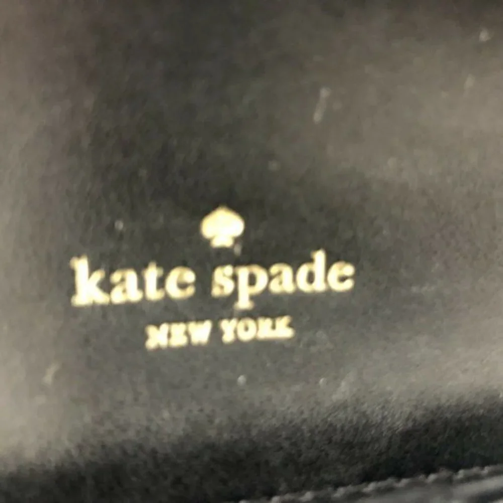 Kate Spade handbag leather Wristlet Black Leather Phone Wallet Clutch Organizer